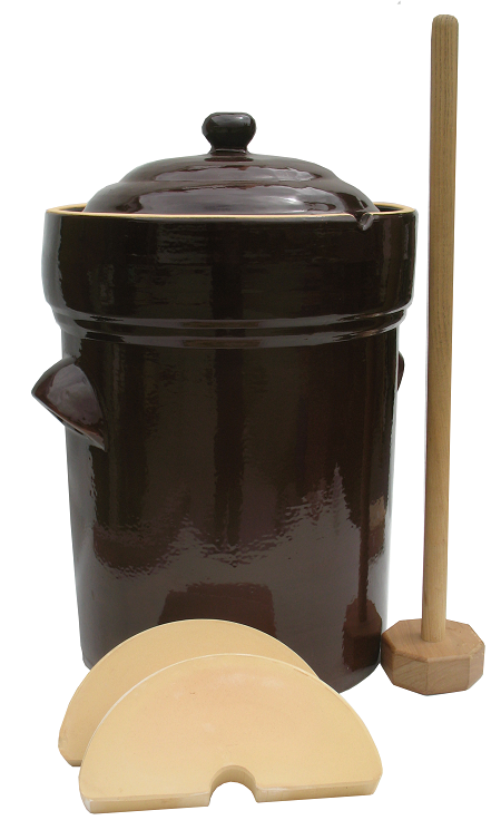 <ul class='dec-ul'>
    <li>Ref SP-30:  30Litre pot. </li>
    <li>Largest diameter 370mm</li>
    <li>Height with lid 580mm</li>
    <li>Opening 220mm</li>
    <li>Weight 19.2kg (pot & lid)</li>
    <li>Price: $390.00 + Delivery (The price is on request)</li>
    <li>(NOTE: the stomper is not included in the price)</li>
</ul>